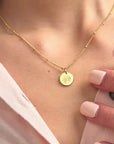 April Daisy Gold Birthflower Necklace