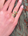 Fall Leaf Gold Adjustable Ring