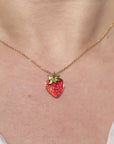 Strawberry Gold Pendant with chain