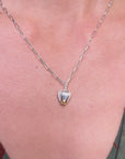 Elegant Silver Tulip Necklace