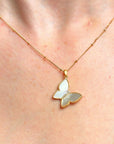Butterfly Mother of Pearl Necklace