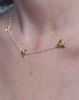 Bumbling Bee Gold Necklace