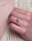 Bumbling Bee Gold Adjustable Ring