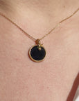 Black Snake Gold Pendant with chain
