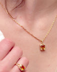 Citrine Timeless Gold Necklace
