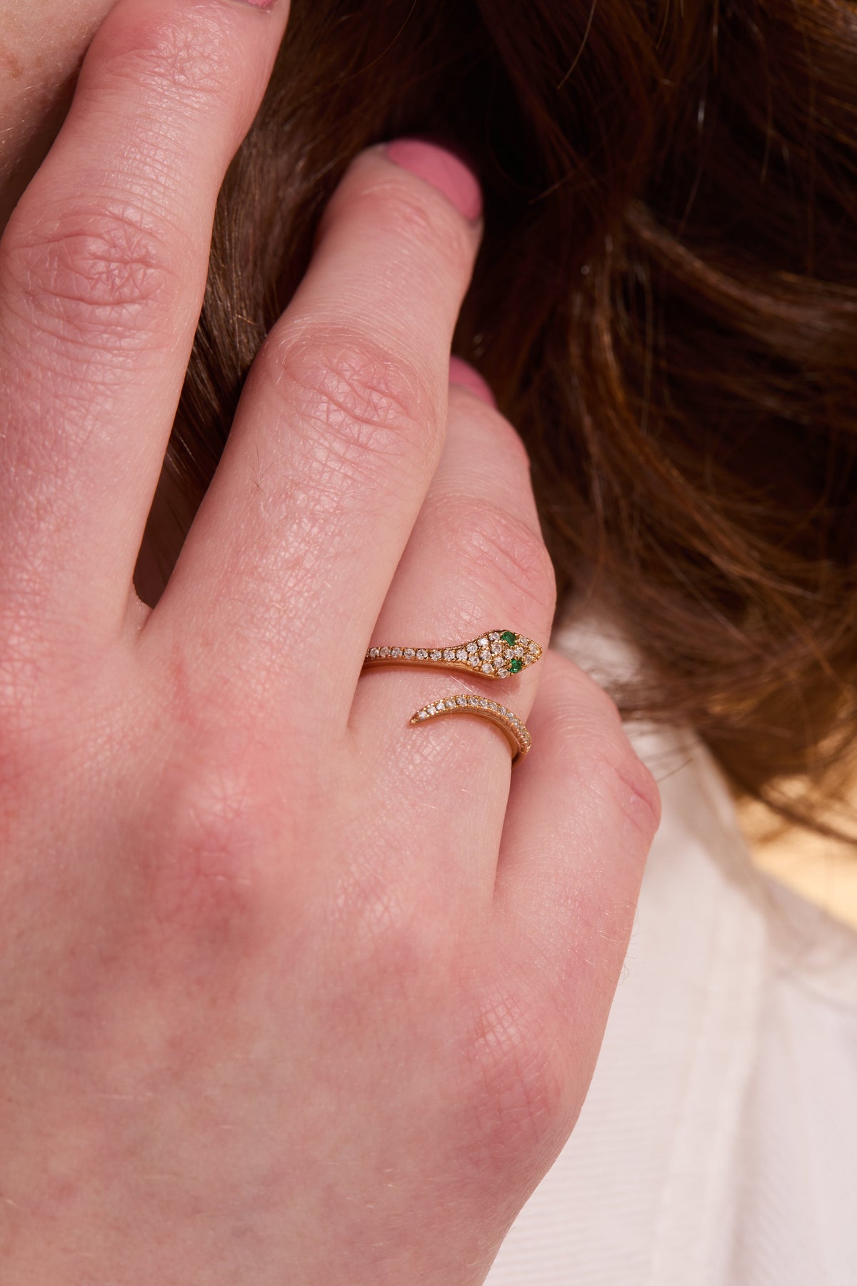Snake Adjustable Gold Ring