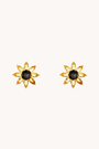 Sunflower Gold Stud Earrings