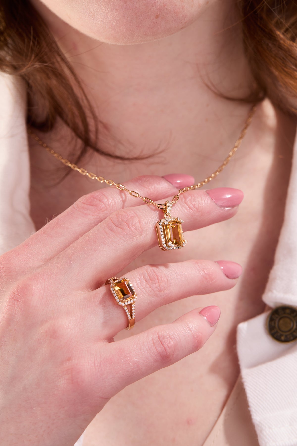 Citrine Timeless Gold Necklace