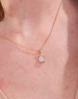 Turtle Opal Pendant with Chain