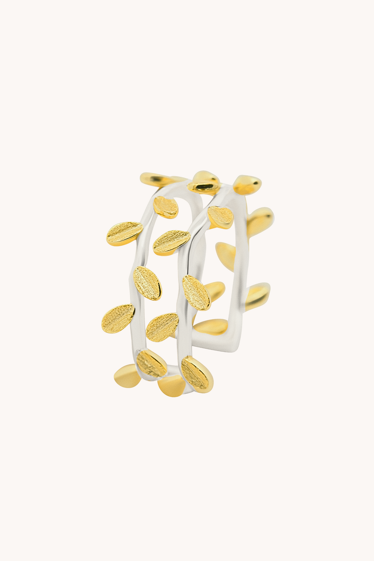 Delicate Vine Silver Adjustable Ring