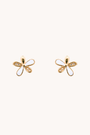 Viola Gold Studs