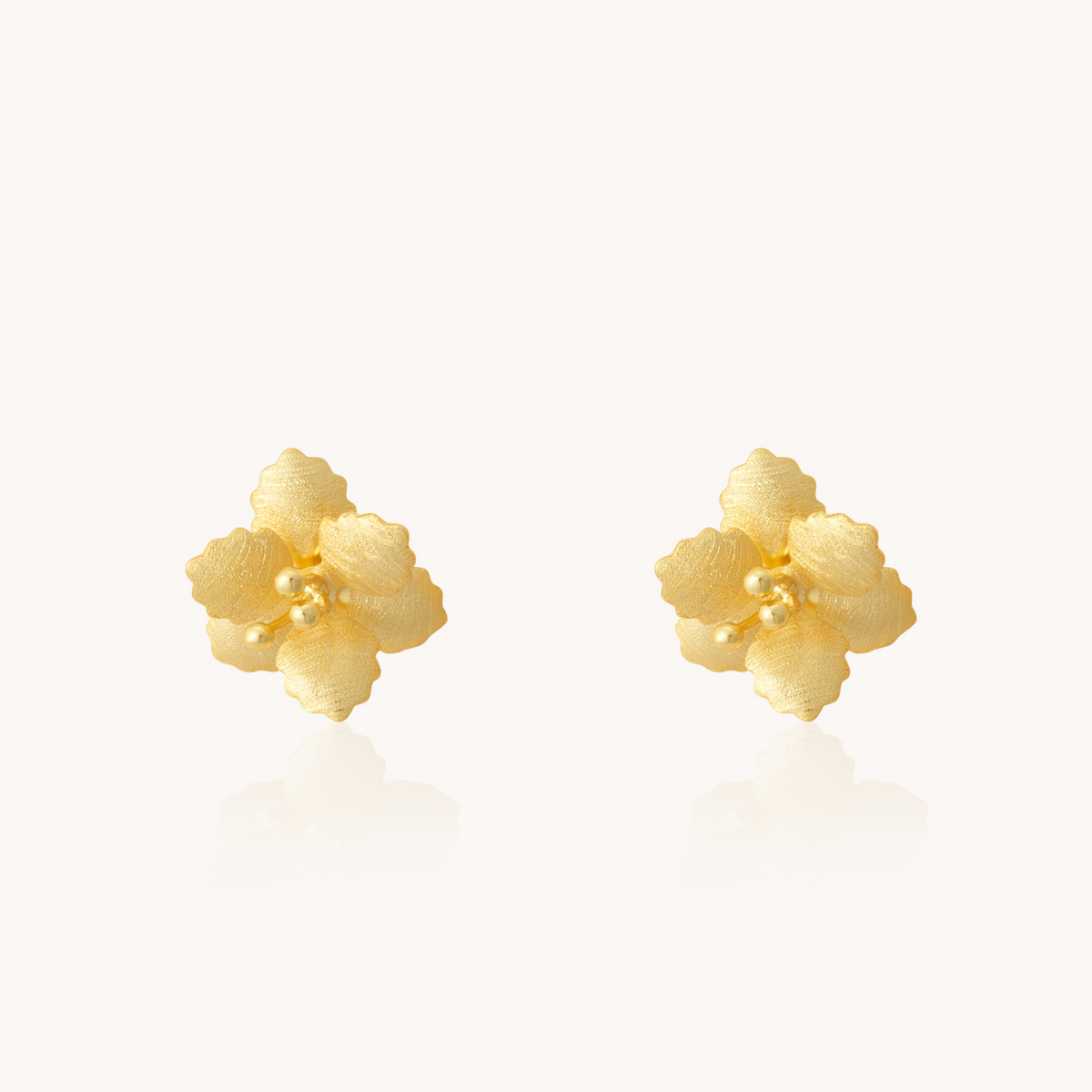 Jasmine Gold Stud earrings