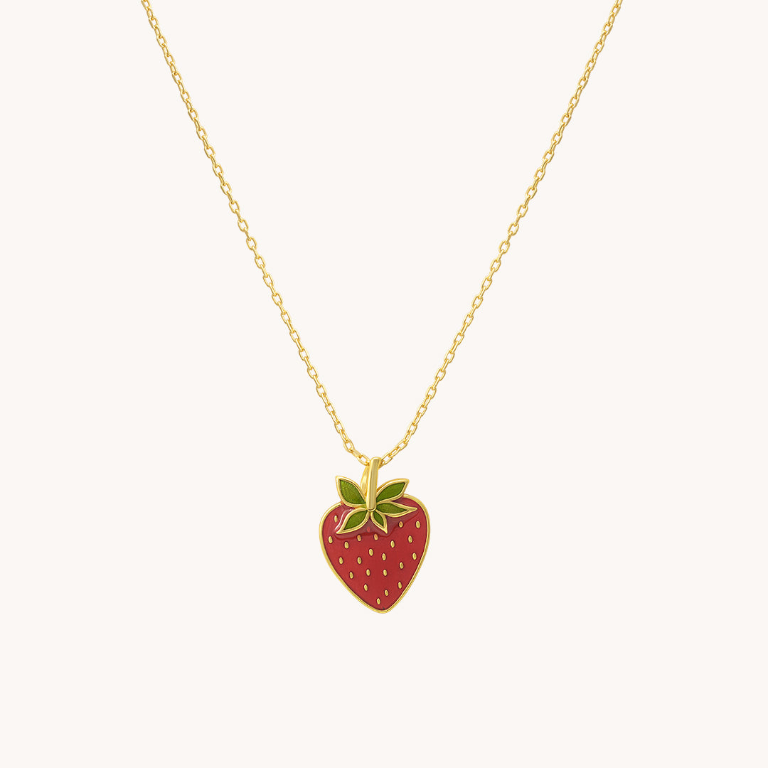 Strawberry Gold Pendant with chain