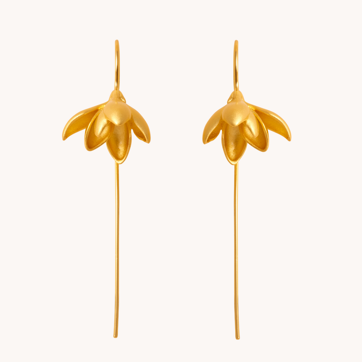 Daffodil Gold Drop Earrings