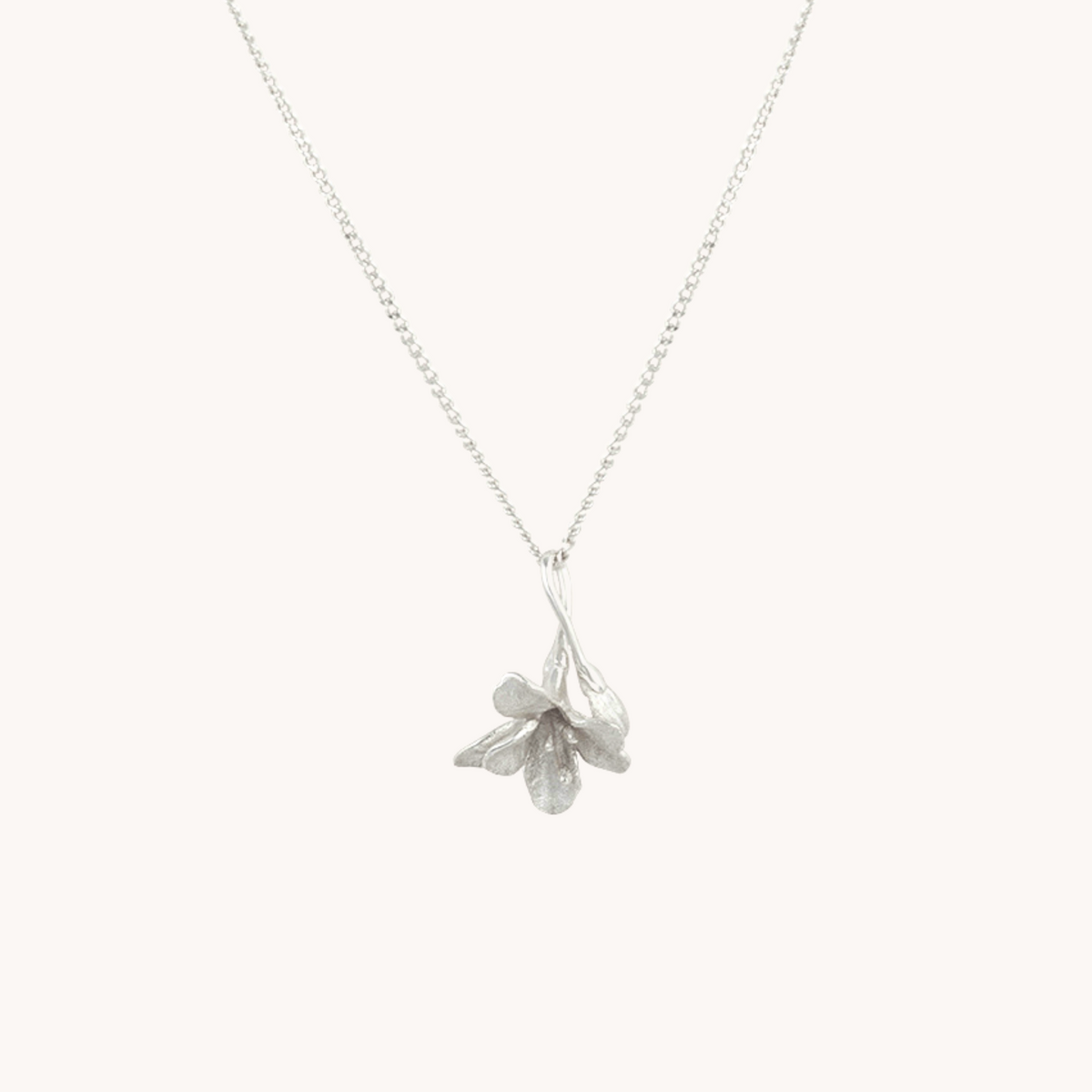 Freesia Silver Pendant with Chain