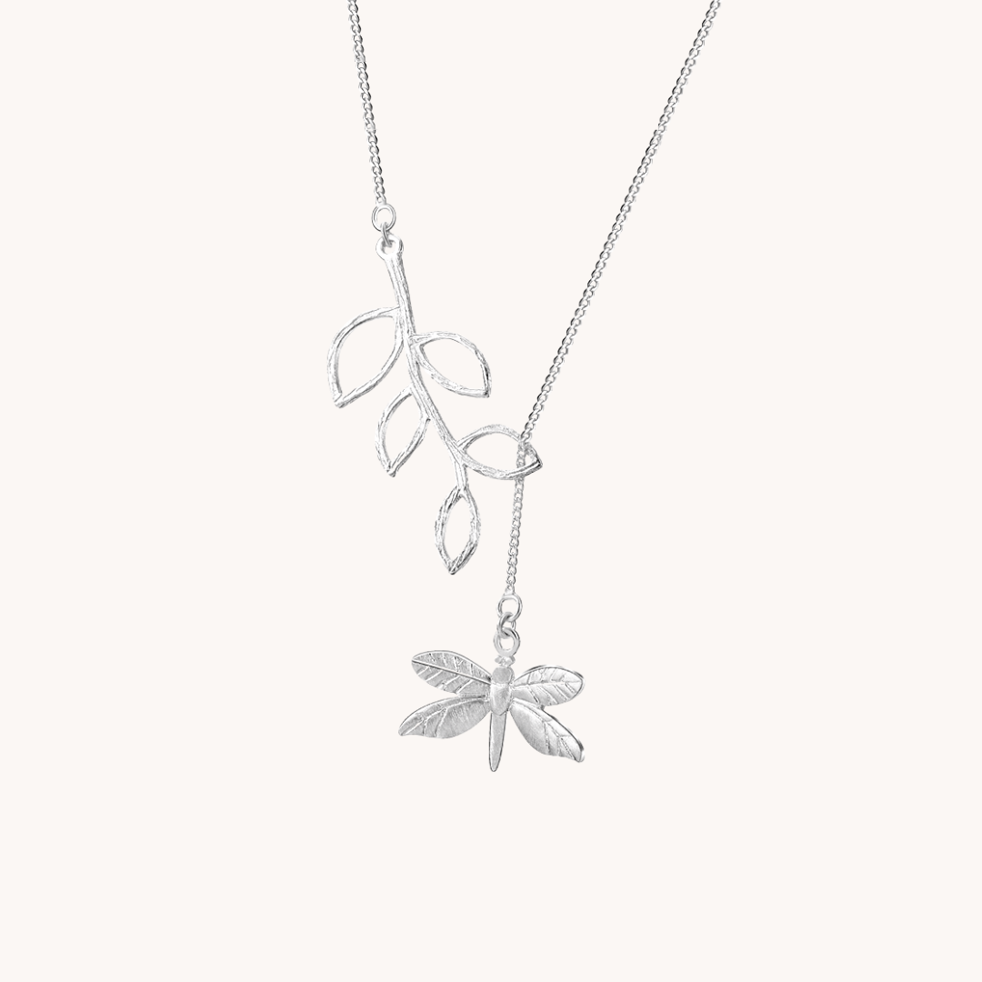 Dragonfly Silver Necklace