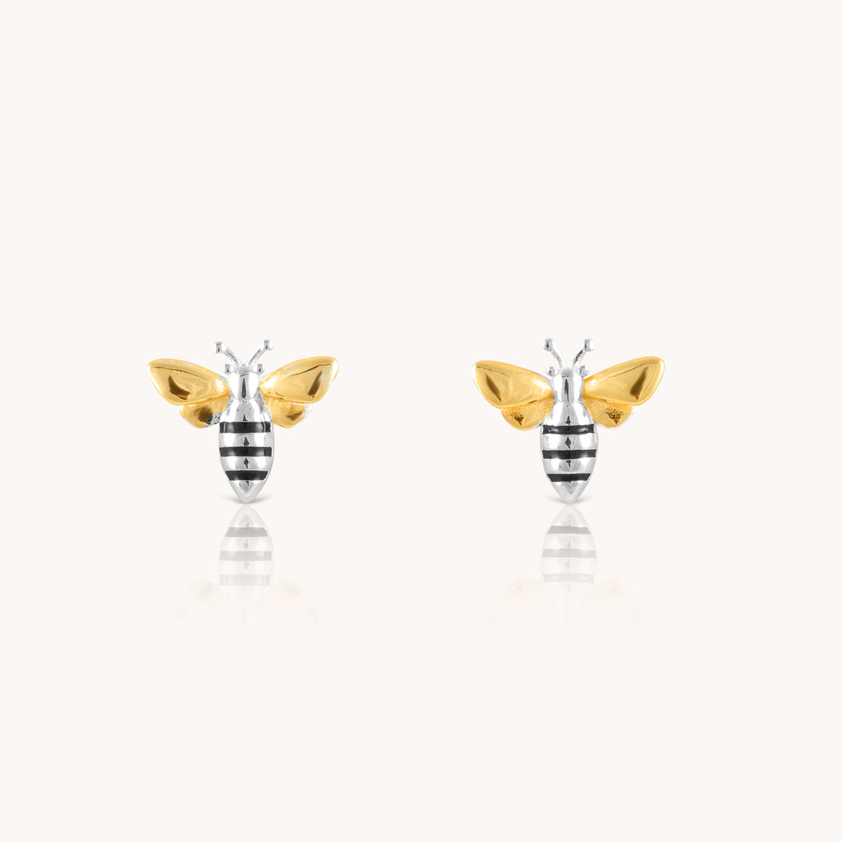 Honeybee Silver Stud Earrings