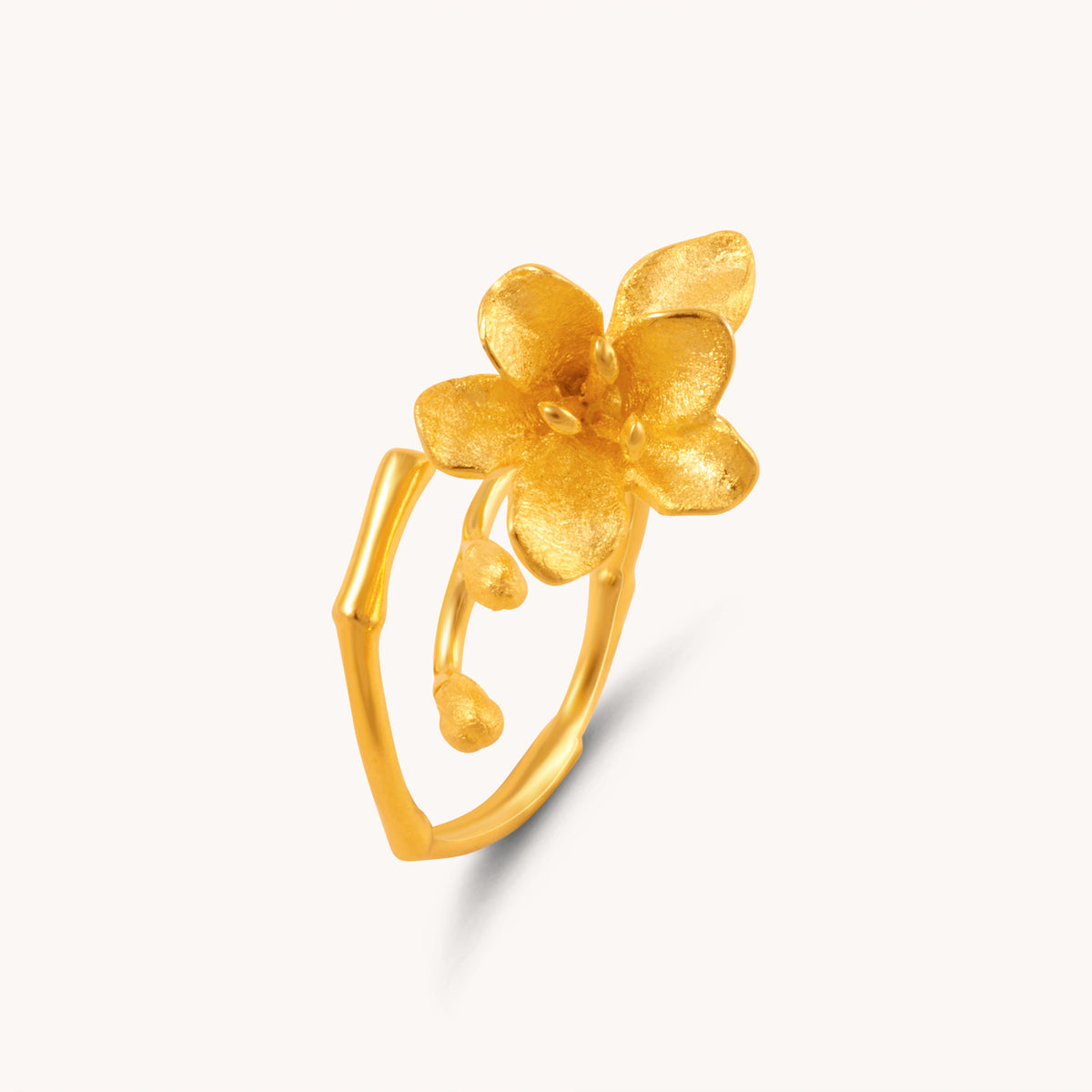 Jasmine Gold Adjustable Ring