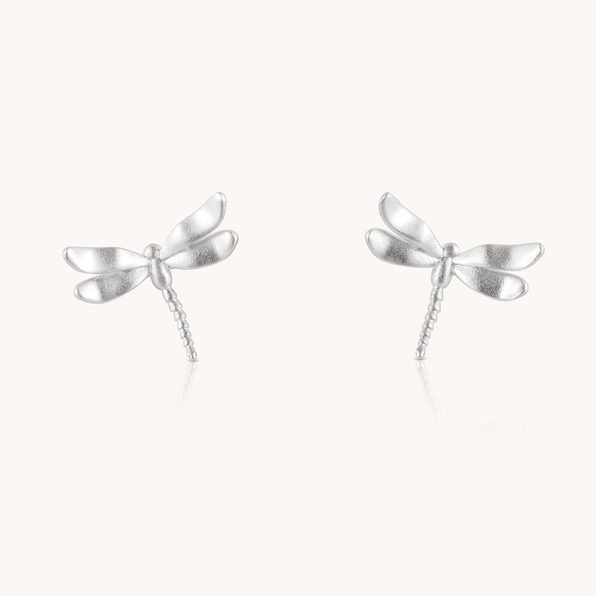 Dragonfly Silver Stud Earrings