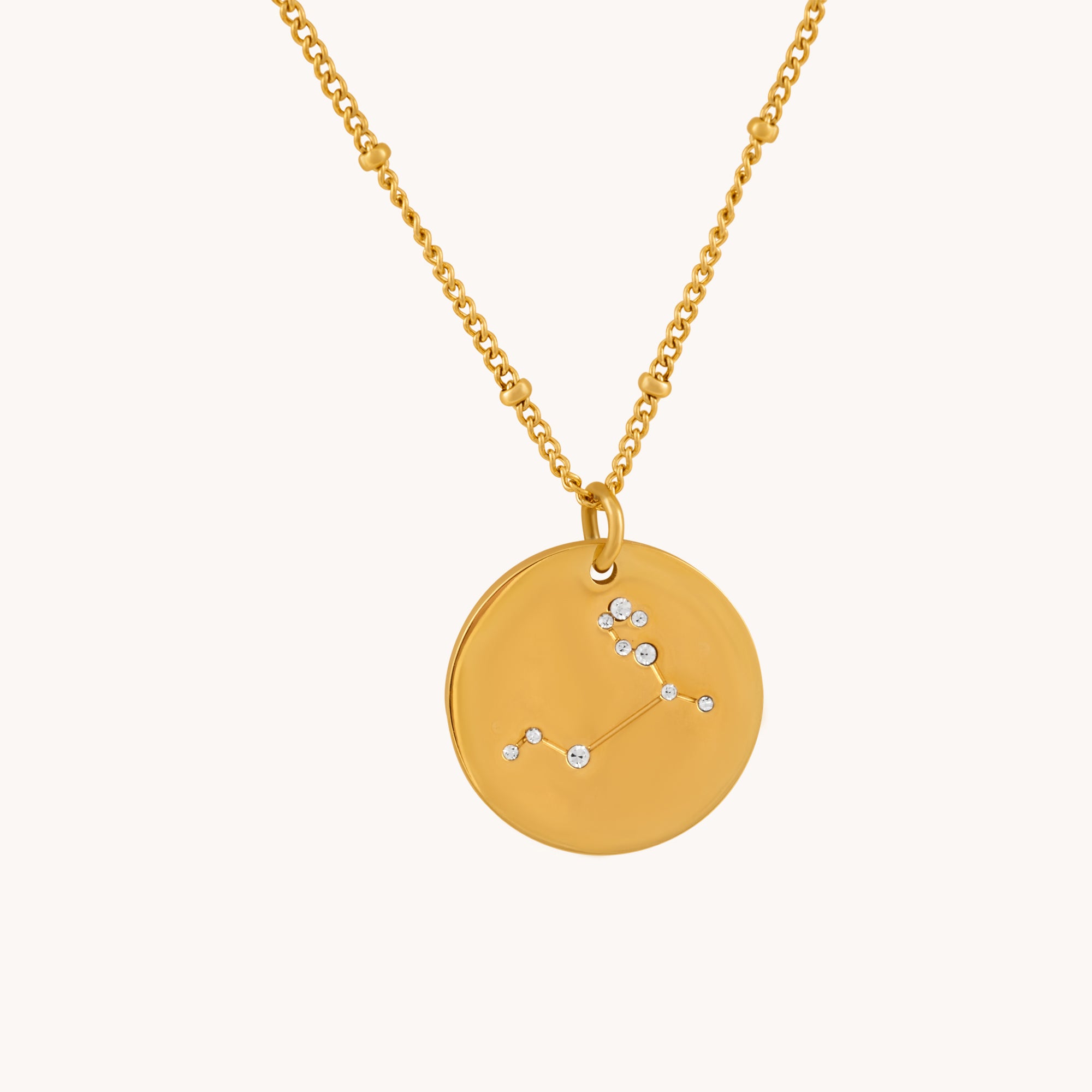 Gold Plated Silver Zodiac Necklace - leo - AVILIO DEMI FINE JEWELLERY